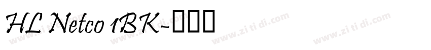 HL Netco 1BK字体转换